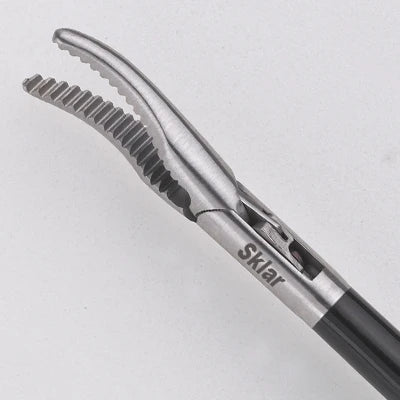 Sklartech 5000 Single Port Maryland forceps - Double Curve, Non-Ratchet Handle, Complete Unit 35cm, 5mm - 31-9406