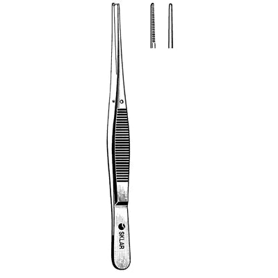 Merit Semken Tissue Forceps - 5", Straight, 1x2 Teeth - 97-747 