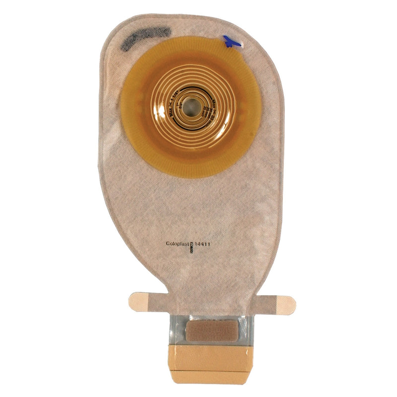Colostomy Pouch Assura One-Piece System 7 Inch Length, Midi Convex Light, Trim to Fit 3/4 to 1-3/4 Inch Stoma Closed End (10/BX) 