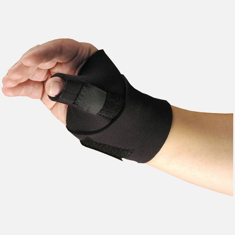 Hely & Weber Thumb Brace Modabber Adult Regular Hook and Loop Strap Closure Left or Right Hand Black 