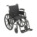 McKesson Manual Lightweight Wheelchair, 18 Inch Seat Width (Each)