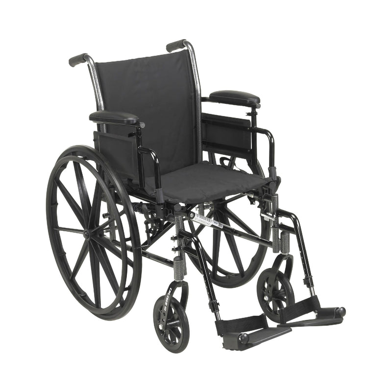 McKesson Manual Lightweight Wheelchair, 18 Inch Seat Width (Each)