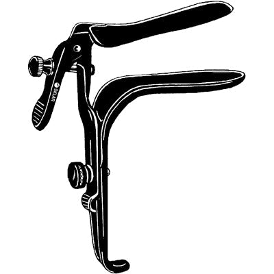 Sklar Black Laser Freeway-Graves Vaginal Speculum - with Loop - 90-3755 