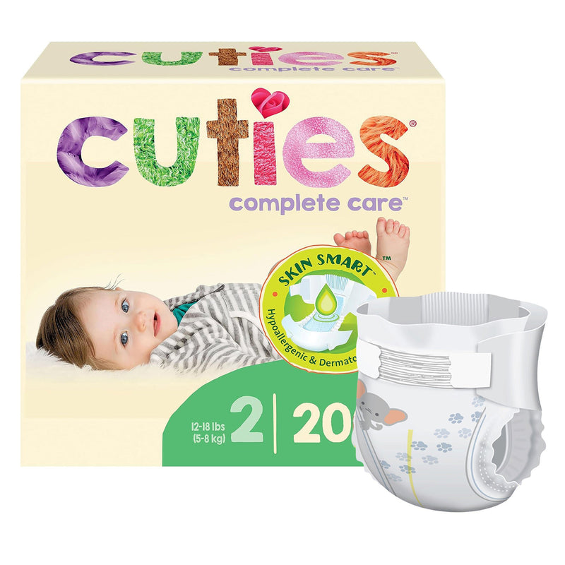 Cuties Complete Care Diapers, Size 2 (Case of 200)