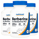 Dietary Supplement nutricost Berberine 600 mg Strength Capsule 60 Per Bottle (Case of 720)
