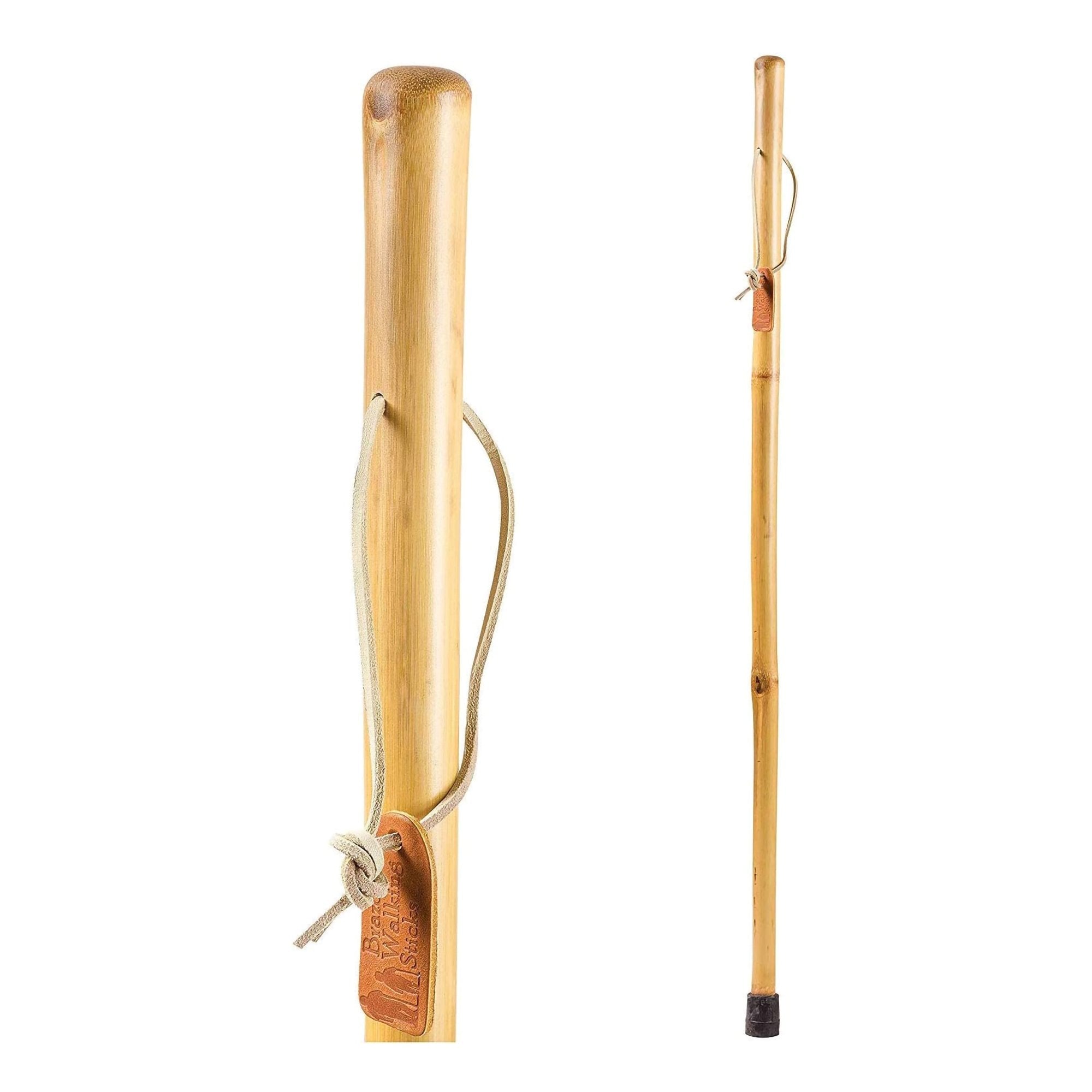 Mabis Healthcare Brazos Iron Bamboo Rustic Walking Stick, 48 Inch Height 