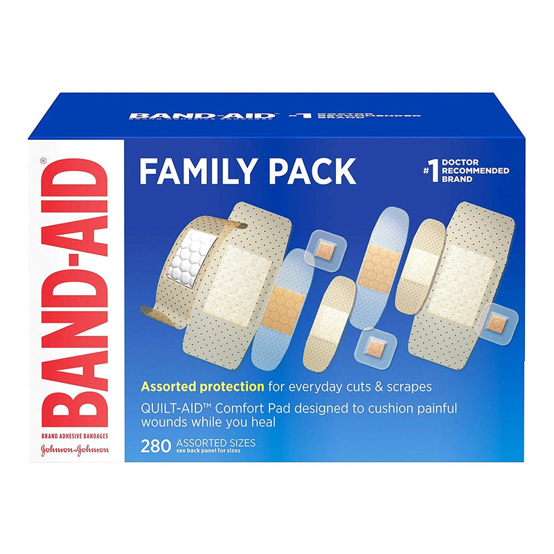 Band-Aid Adhesive Bandages Family Variety Pack (Case of 5040)