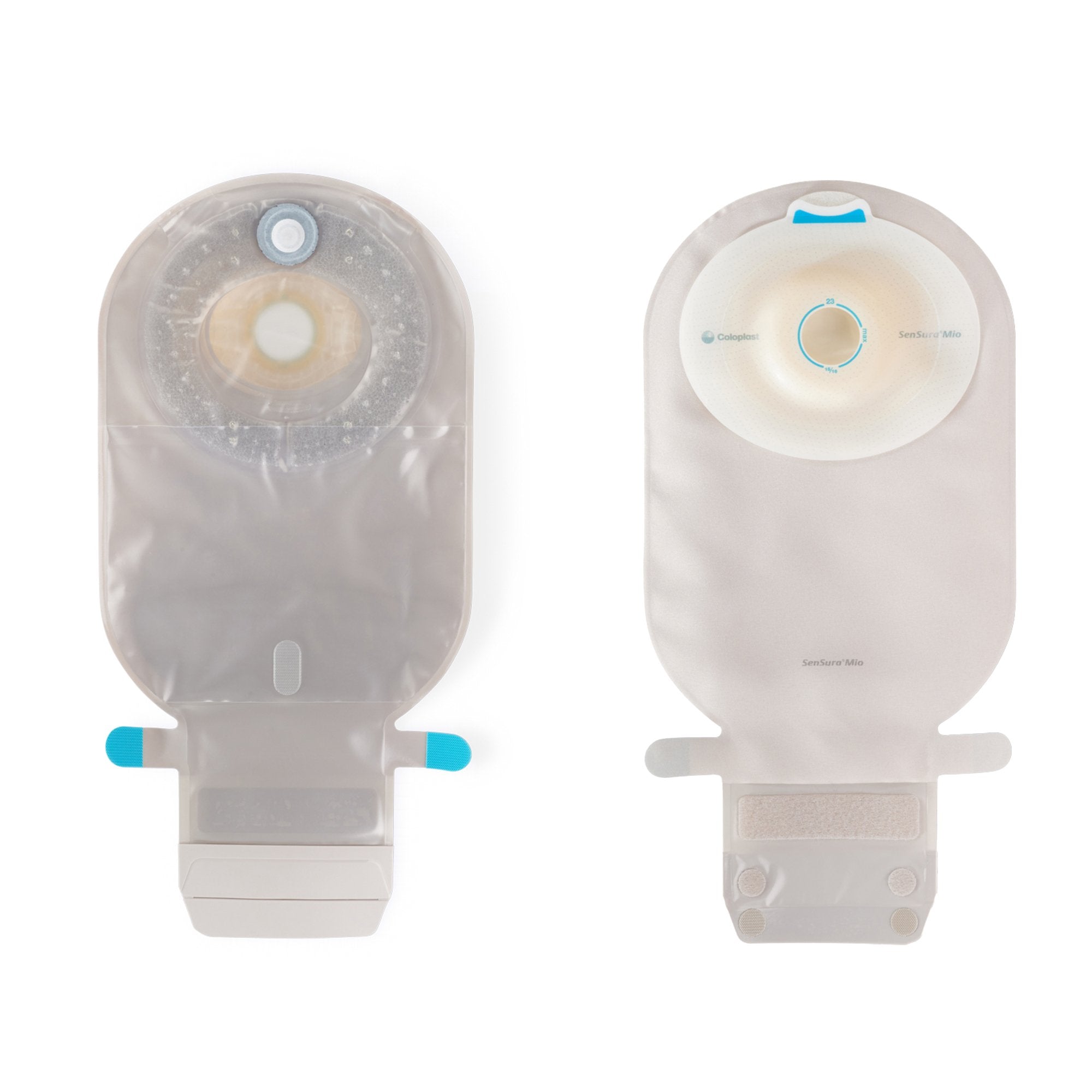 Coloplast SenSura Mio Convex Light 1-Piece Transparent Ostomy Pouch, 25 mm Stoma (10/BX) 
