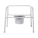 McKesson Fixed Arm Steel Folding Commode Chair, 15.5 – 22 Inch (Each)