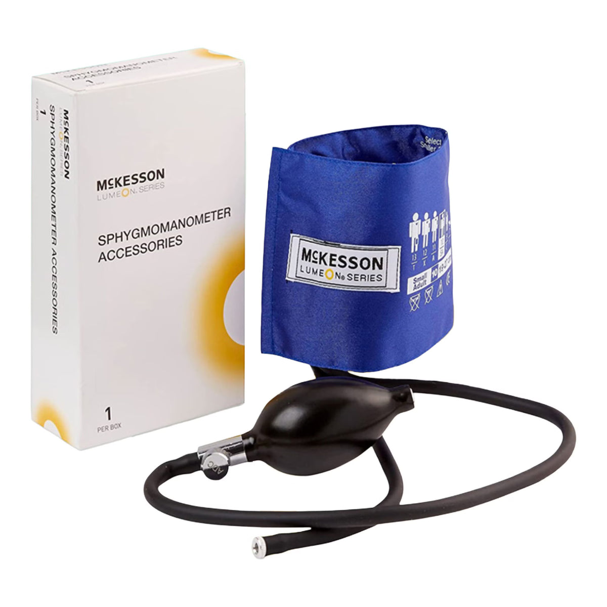 McKesson Lumeon Blood Pressure Bulb and Cuff, Child Arm, Small, 19 – 27 cm (Case of 15)