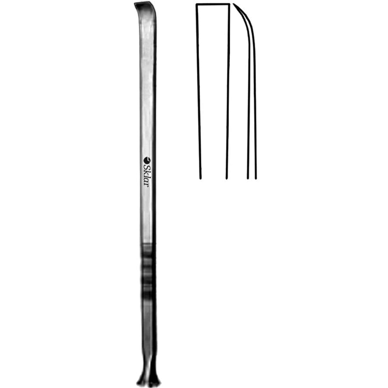 Sklar Epker Osteotome (CensiTrac Marked) - 7", Strongly Curved, 8mm - 40-6456c 