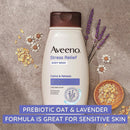 Aveeno Stress Relief Body Wash Lavender, 18-ounce Bottle (Each)