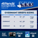 Attends Briefs with Overnight Protection, Large (Case of 56)