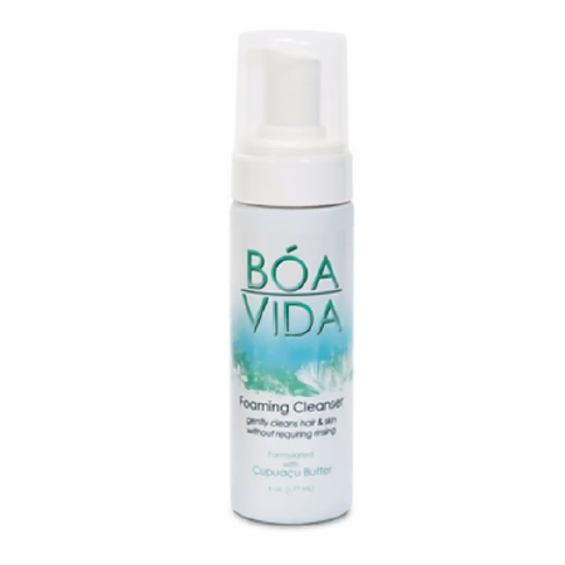 Bóa Vida Foaming Cleanser for Hair and Skin without Rinsing, 6-oz. Pump Bottle (Case of 12)