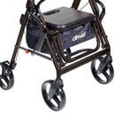 drive Duet Four-Wheel Rollator, Black (Each)