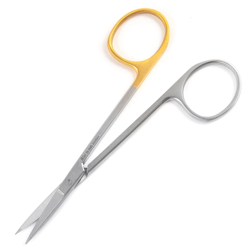 Sklarcut Iris Scissors - 4-1/2", Straight, Sharp/Sharp, 1 Standard Edge, 1 Micro-Serrated Edge - 15-3585