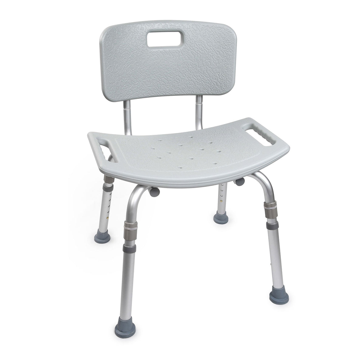 McKesson Removable Back Aluminum Bath Bench, 15.5 – 19.5 Inch, Gray (Case of 4)