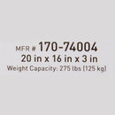 McKesson Molded Foam Seat Cushion, 20 x 16 x 3 Inch (Case of 4)