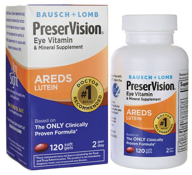 PreserVision AREDS Lutein Multivitamin Supplement (Box of 120)
