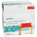 McKesson Brand McKesson Exercise Resistance Band, Red, 5 Inch x 25 Yard, Light Resistance 