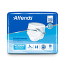 Attends Care Adult Absorbent Underwear, Heavy Absorbency, Large, White (Case of 100)