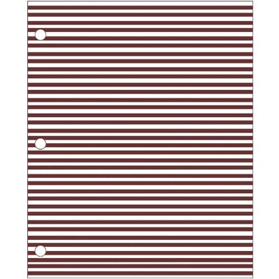 Adhesive Color Identification Sheets - Brown with White Stripes - 96-1850