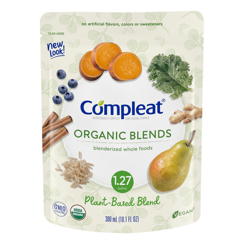 Compleat Organic Blends Plant Blend Blenderized Whole Foods, 10.1 oz. Pouch (Case of 24)