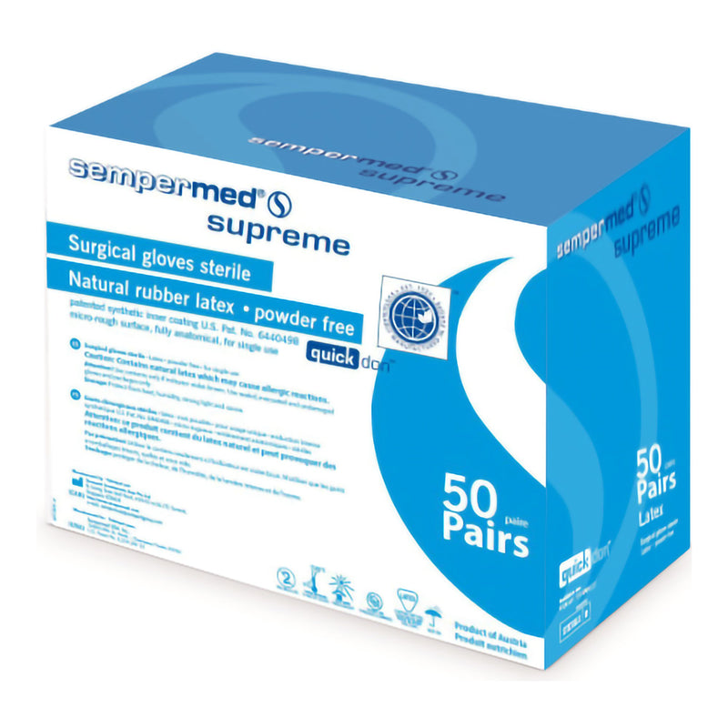 Harps USA Inc Sempermed Supreme Latex Surgical Glove, Size 6.5, Ivory (300/CS)