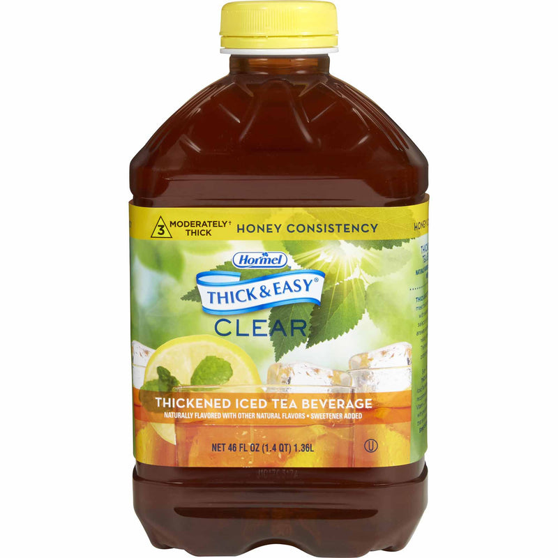 Thick & Easy Clear Honey Consistency Iced Tea Thickened Beverage, 46-oz. (Case of 6)