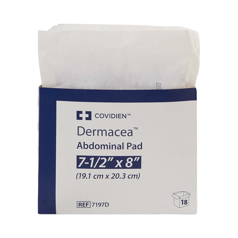 Dermacea Sterile Abdominal Pad, 7-1/2 x 8 Inch (18/TR)