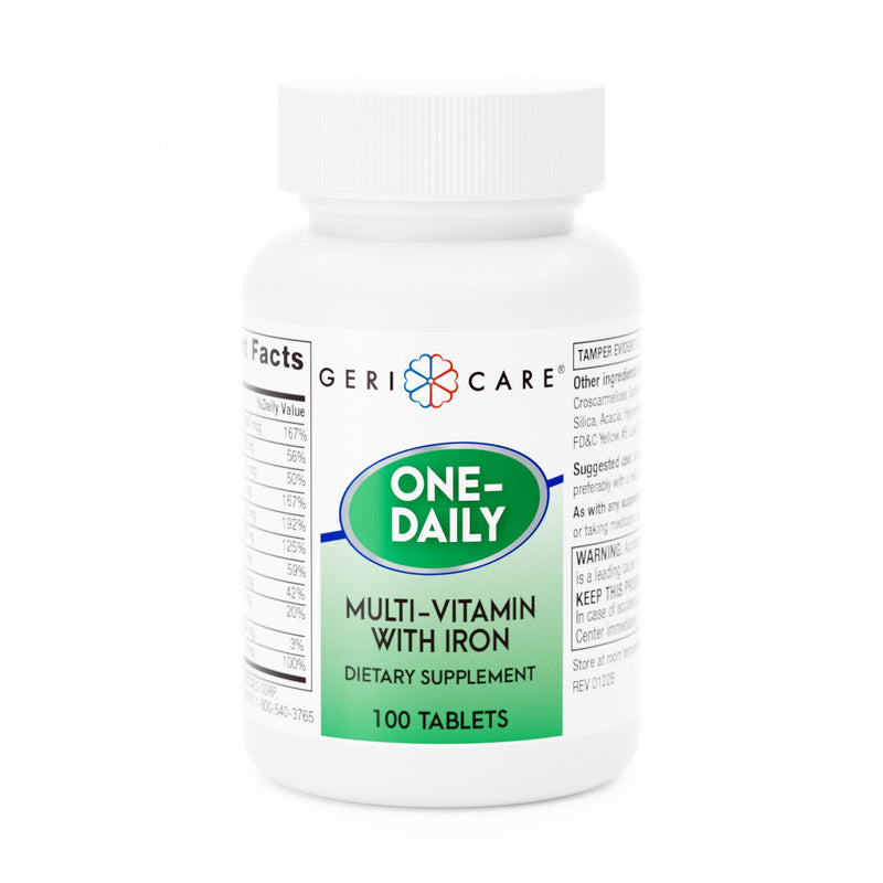 Geri-Care Geri-Care One-Daily Multivitamin Supplement with Iron Tablets (12/CS) 