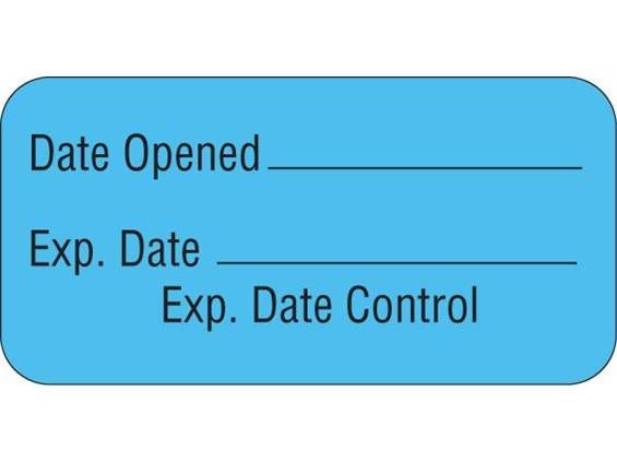 Shamrock Scientific "Date Opened" Advisory Label, 1.5 x 0.75 Inch (Roll of 500)