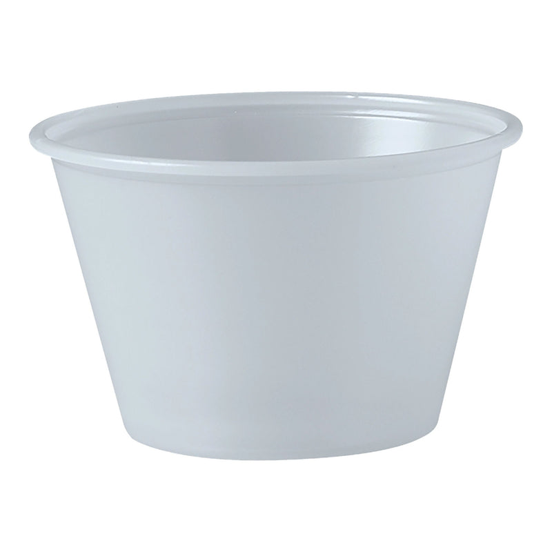 Solo Polystyrene Soufflé Cup, 4 oz. (Case of 2500)