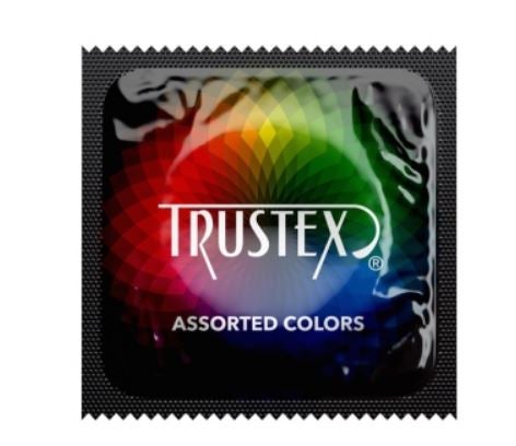 Trustex Lubricated Latex Condoms, Assorted Colors (Case of 1000)