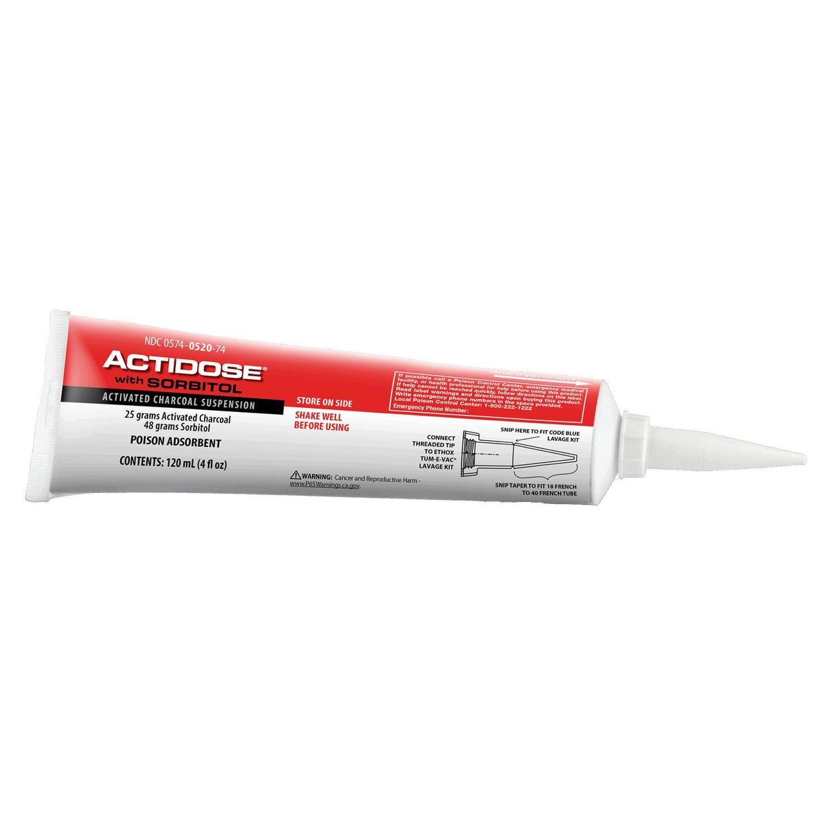 Actidose with Sorbitol Activated Charcoal Suspension, 4-ounce Tube (Each)
