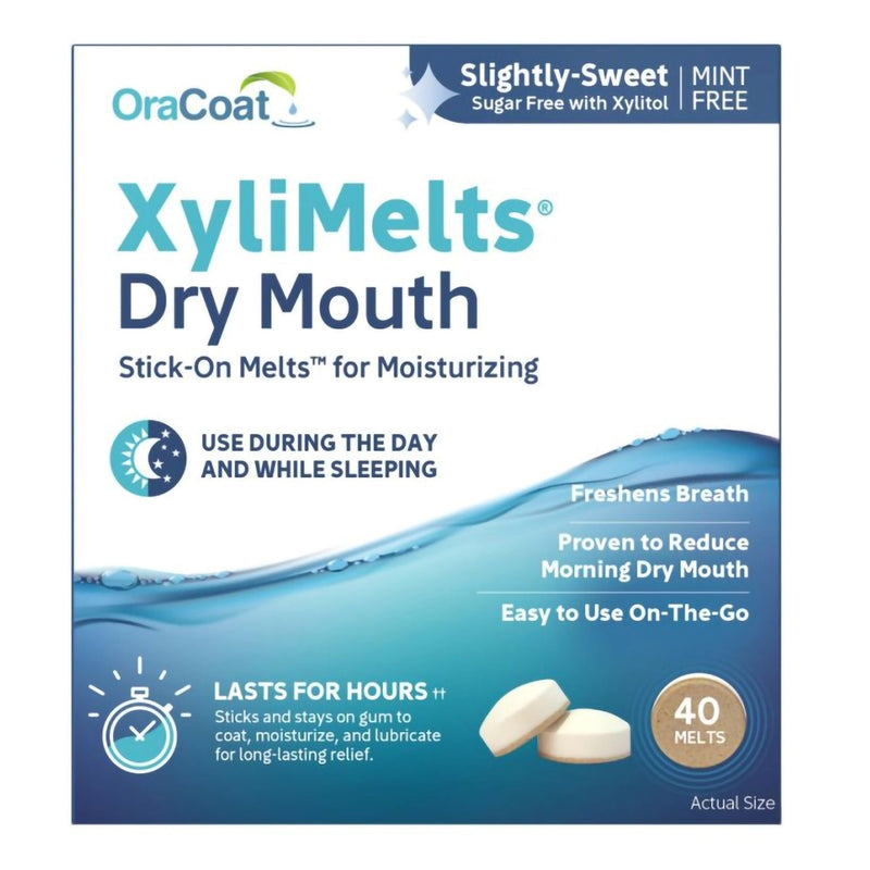 OraCoat XyliMelts Dry Mouth Stick-On Melts Slightly Sweet (40/CT)