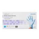 McKesson Confiderm 6.5CX Nitrile Extended Cuff Length Exam Glove, Large, Blue (Case of 1000)