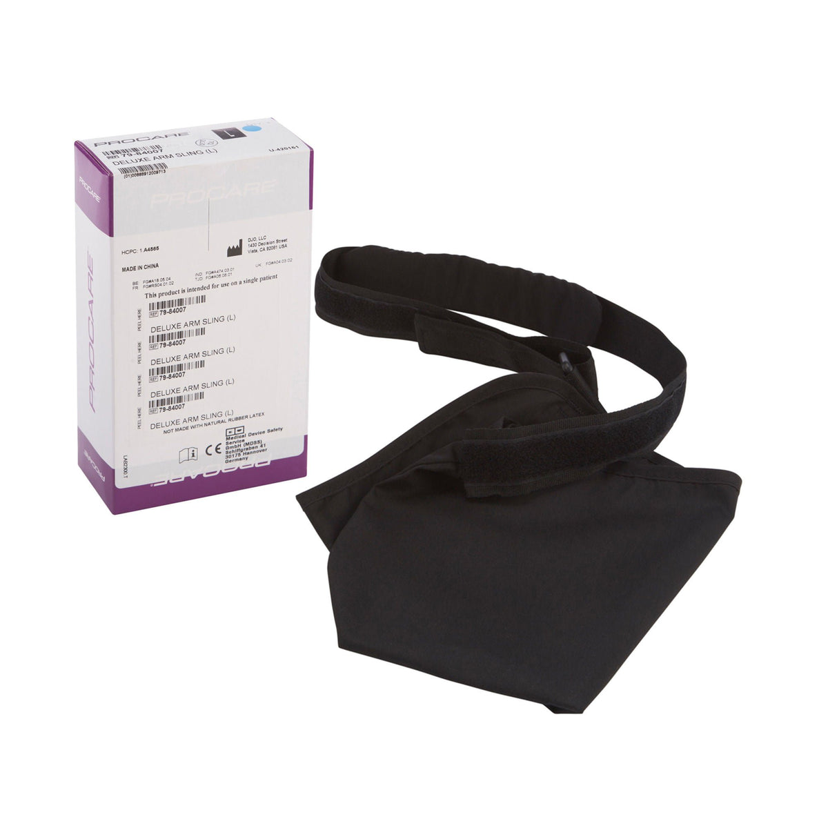 ProCare Deluxe Arm Sling, Contact Closure, Blue, Large, 8-1/2 x 17-1/2 Inch (Each)