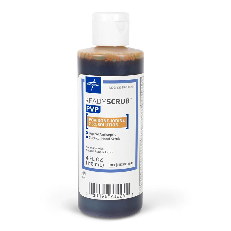 Surgical Scrub Solution ReadyScrub 4 oz. Bottle 7.5% Strength Povidone-Iodine NonSterile (Case of 48)