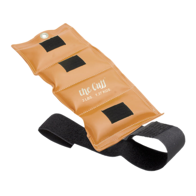 Fabrication Enterprises Cuff Original Ankle & Wrist Weight, Gold, 3 lbs. 