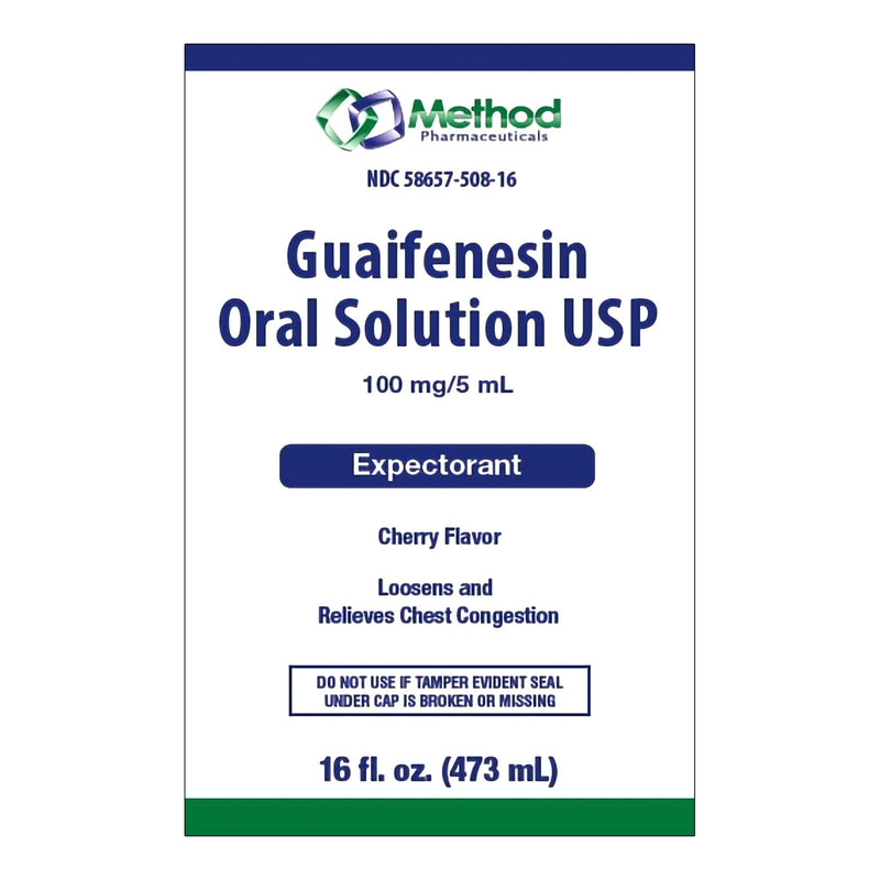 Method Pharmaceuticals Guaifenesin Liquid, 16-ounce bottle (Each) 