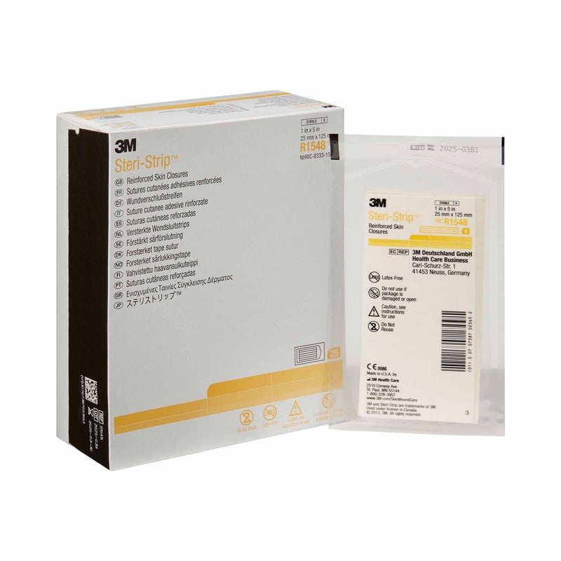 Solventum Corporation 3M Steri-Strip Skin Closure Strip, 1 x 5 in. (100/CS) 