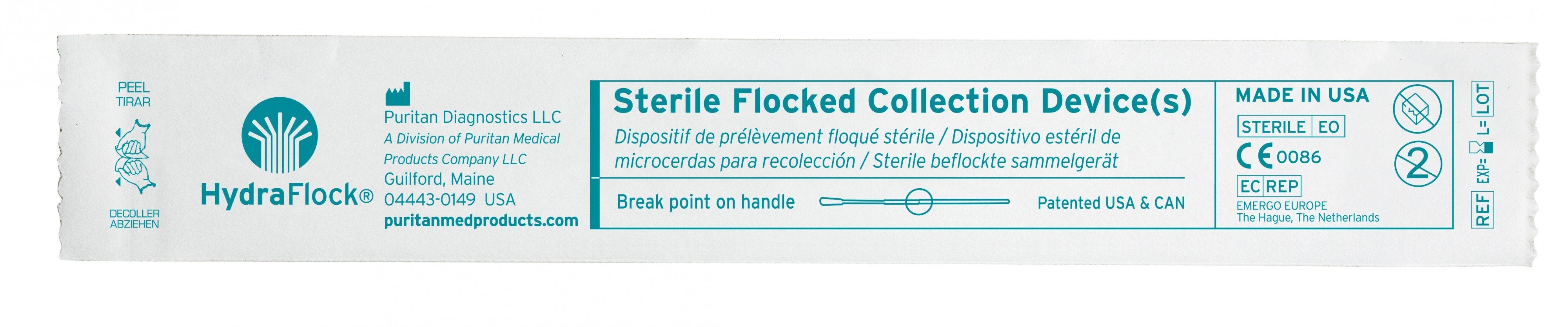 Puritan Medical Products HydraFlock Swabstick (500/CS) 