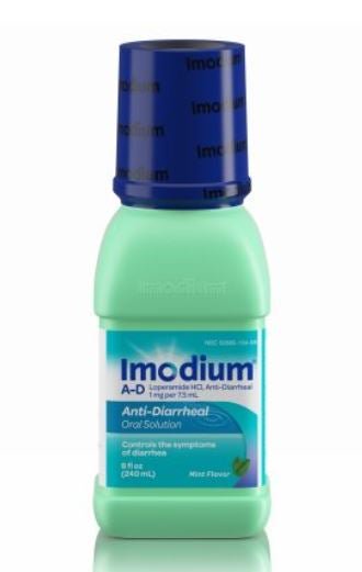 Imodium A-D Loperamide HCl 1 mg Anti-Diarrheal Oral Solution Mint (Each)