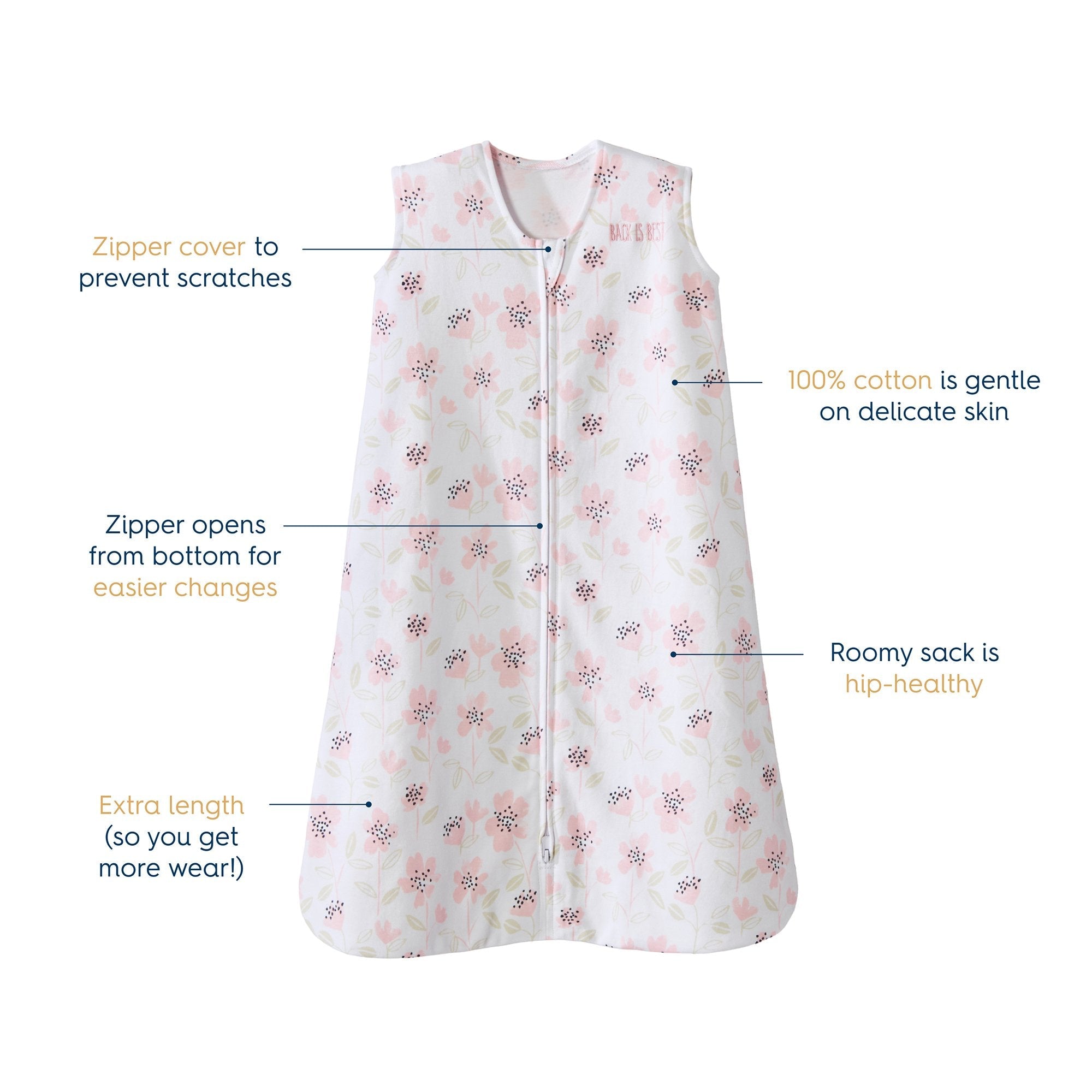 Halo Dream Inc Wearable Blanket Halo SleepSack Cotton NonSterile (4/CS) 