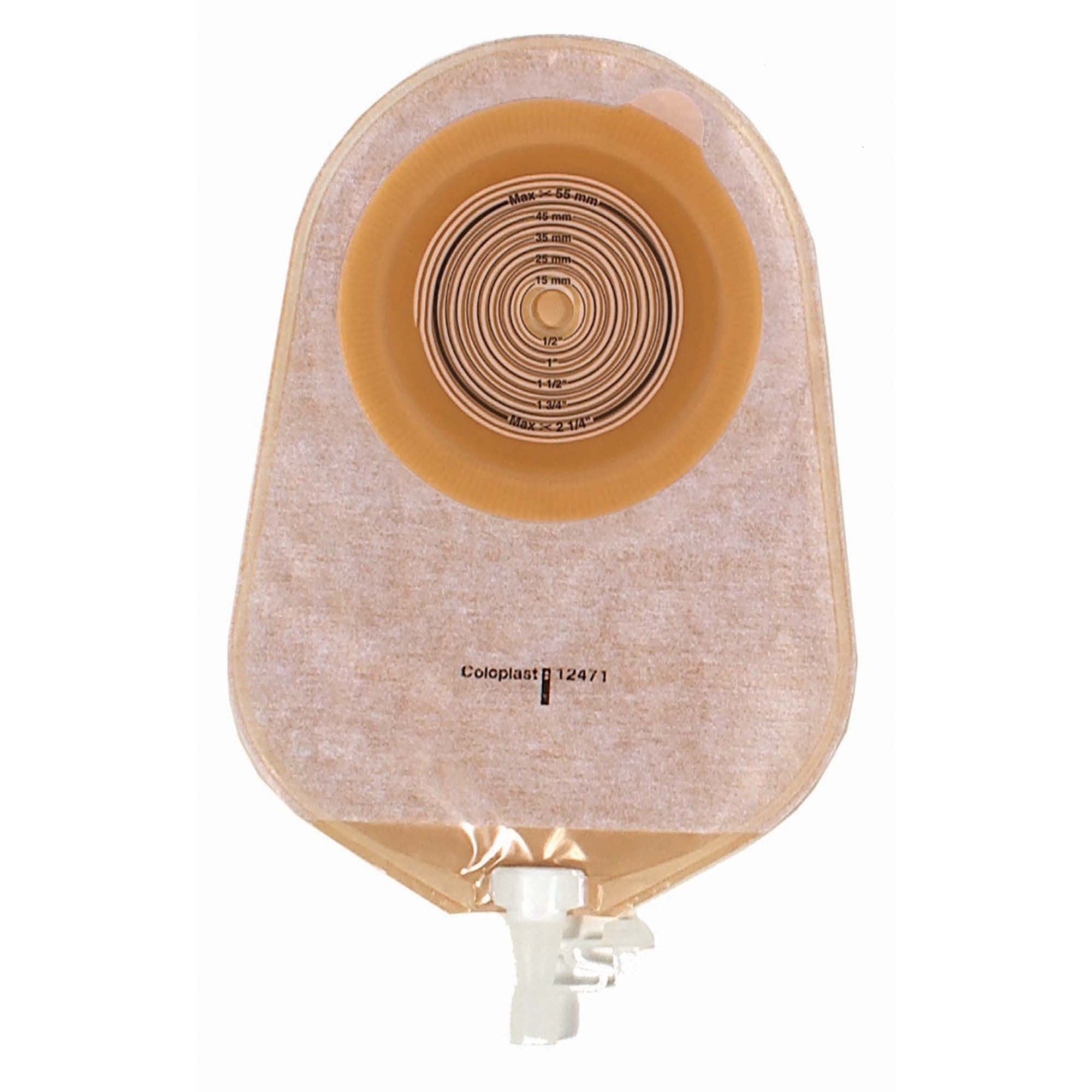 Coloplast Urostomy Pouch Assura One-Piece System Convex, Trim to Fit 10 to 55 mm Stoma (10/BX) 
