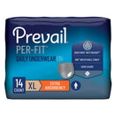 Prevail Per-Fit Men Adult Moderate Absorbent Underwear, X-Large, White (Case of 56)