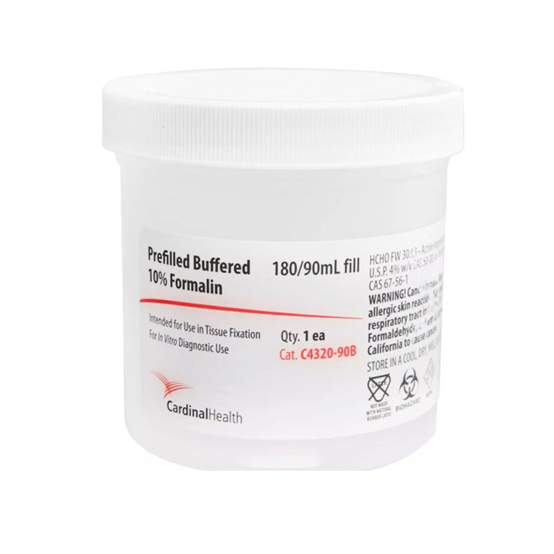 SP Prefilled Formalin Container, 90 mL Fill in 180 mL (Case of 50)