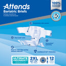 Attends Bariatric Briefs, 2X-Large (Case of 48)