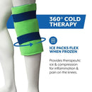 Brownmed Polar Ice Cold Pack with Wrap for Knee, Standard Size 